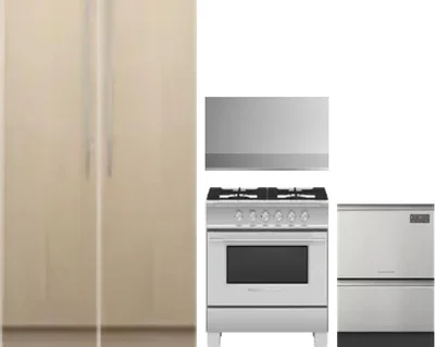 5 Piece Package Includes Refrigerator, Freezer, Range, Hood And Dishwasher